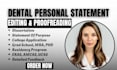 edit your dental school application personal statement eras residency critique