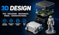 develop pcb 3d enclosure mechanical 3d design character model electronic housing
