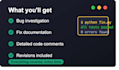fix python bugs errors and backend issues fast