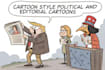 create political and editorial cartoons