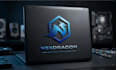design futuristic tech logo and brand identity design