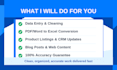 deliver high quality data entry and writing services