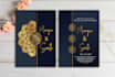 design luxury wedding invitation card