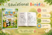design kids coloring book pages and activity books