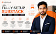fully setup substack account manage substack newsletter design substack setup
