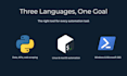 write a custom python, bash, or powershell automation script
