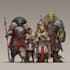 design a dnd party art and group art