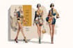 draw a fashion illustration, sketch, portrait