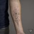 create sleeve tattoo design in geometric style