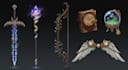 create unique fantasy weapon designs and concept items