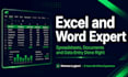 create and format professional word documents and excel spreadsheets