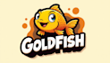 make eye catching gold fish mascot logo in my style