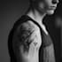 create sleeve tattoo design in geometric style