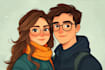 draw cute cartoon portrait