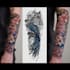 create mystical occult tattoo illustration