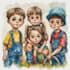 draw your potrait in watercolor illustration style