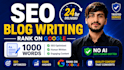 do SEO blog writing with keyword research