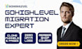 migrate go high level website, clone gohighlevel funnel, and ghl transfer course