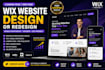 do wix expert website, wix design, redesign wix landing page wix develop wix seo