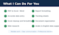 professionally format technical reports in word or PDF