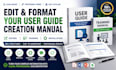 edit and format your user guide creation manual editing ,training book guide