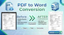 convert PDF to editable word document manually