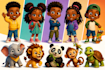 design children book characters and mascots