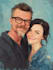 draw couple portrait for wedding illustration