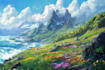 fantasy concept landscape illustrations