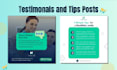 create dental clinic instagram posts with 1 day delivery