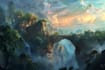 fantasy concept landscape illustrations