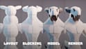 create a stylized low poly character