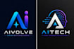 design modern ai startup logo