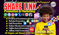 do share link promotion, website promotion affiliate link promtion link sharing