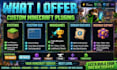 create custom minecraft plugins smp systems gui minigames
