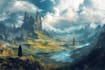fantasy concept landscape illustrations