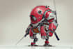 draw amazing character mecha robot illustration