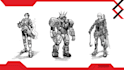 create scifi book character design illustration