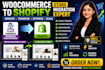 migrate wordpress woocommerce website to shopify store migration