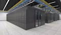 design realistic 3d data center, server room, control room,cgi center warehouse