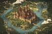 draw a custom fantasy map illustration