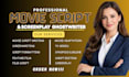 write movie script screenplay, screenwriting, feature film script tv shows bible