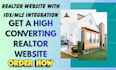 design a realtor website with idx mls integration and lead generation