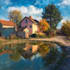 draw digital oil painting on canvas