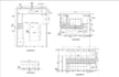 do kitchen detail drawing, plan ceiling, cabinet, sink and window layout design