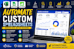 automate custom excel spreadsheets, google sheets and apple number