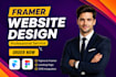 framer website design framer website develop framer website landing page custom
