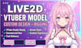 design and rig live2d vtuber character 2d vtuber model rigging for vtube studio