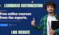 develop and customize wordpress lms website with learndash