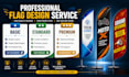 design custom feather, teardrop, flutter, garden, wall and event flags